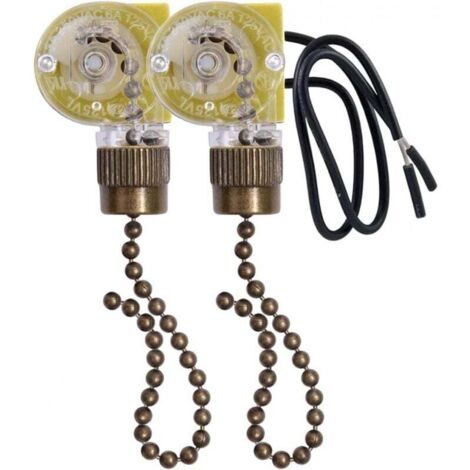 Lampada da bagno Pull Cord Switch Soffitto - Interruttore a Tirante,Catenella Interruttore Retro Per Lampada da Parete, Tirare Catena Interruttore Per Ventilatore a Soffitto