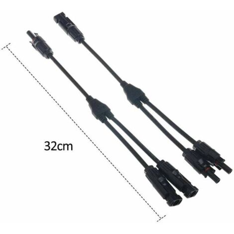 Vegena Solarkabel Y-Verteiler Solaranschluss Y-Zweig Paralleladapter 4 Y-Abzweig Y Typ Solarpanel-Kabel Steckverteiler Photovoltaik-Abzweigstecker, MMF/FFM für Parallel-Adapter, 1 Paar Vegena Solarkabel Y-Verteiler Solaranschluss Y-Zweig Paralleladapter 4 Y-Abzweig Y Typ Solarpanel-Kabel Steckverteiler Photovoltaik-Abzweigstecker, MMF/FFM für Parallel-Adapter, 1 Paar