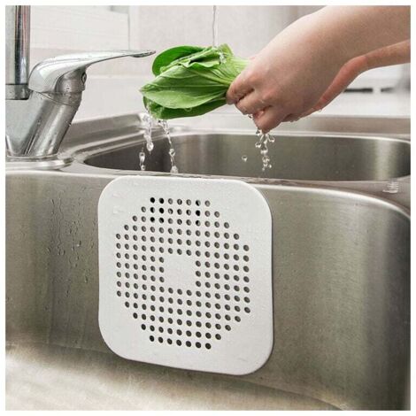 Haarfänger Für Dusche Und Waschbecken – 14 Cm, Aus Silikon, Einfach Zu Reinigen, Schwarz