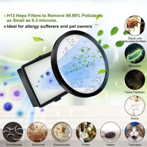 vhbw 10x filtro compatibile con Rowenta RO7676EA/410, RO7663EA/410