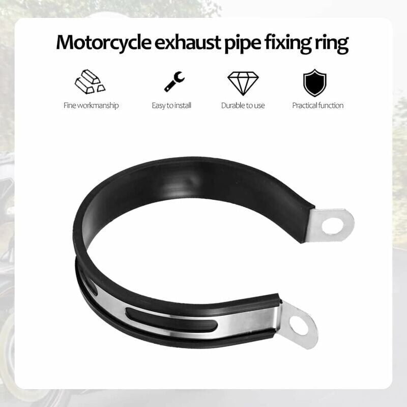Staffa Di Scarico Da 86 Mm, Morsetti Per Marmitta Di Scarico Per Moto Staffa Per Marmitta Per Scooter Manutenzione Auto Modifiche Restauro Prestazioni 91593294