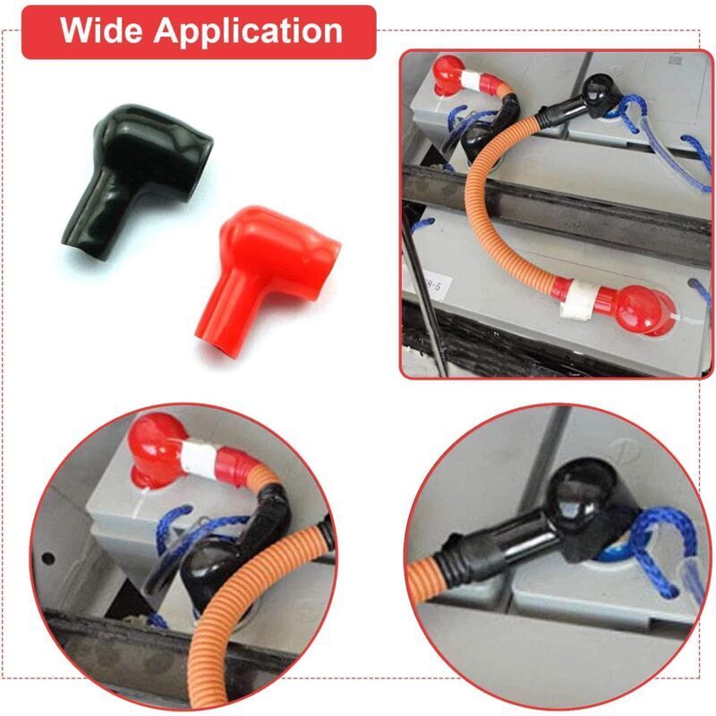 CHICIRIS Copriterminali Batteria Positivo E Negativo - Protezioni Isolanti In PVC Per Auto, Moto E Camion