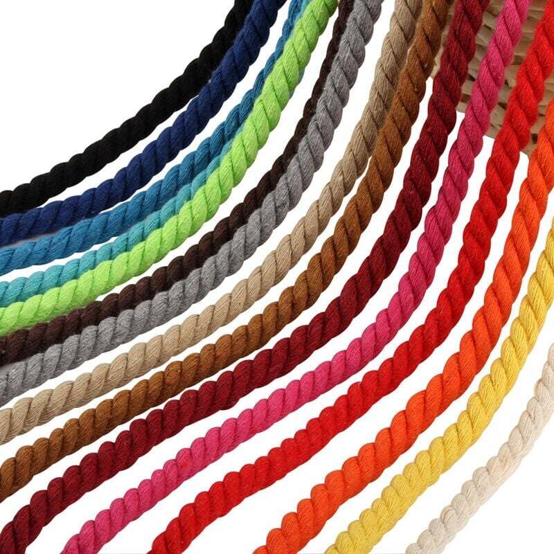Jukway Corda in Cotone Naturale 8mm, Corda Intrecciata Rotonda 5m/16piedi con Anima, Morbida Legare Cavo Versatile per Cucire, Impacchettare, Decorazioni DIY, Artigianali - Bianco Grezzo (5M