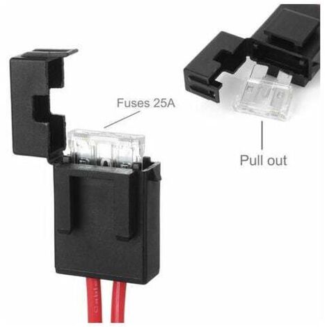 Cavo Accendisigari 12 Volt Nero Rosso Spt-2 16Awg con Morsetto Batteria e Spina Accendisigari per Auto con Clip a Coccodrillo