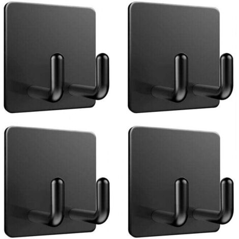 Ganci Autoadesivi Da Parete Argentati | Confezione Da 6 Pezzi | Qiuzido | Per Appendere Senza Forare