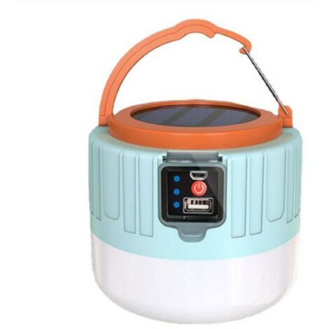 Luci Da Campeggio Portatili Luci Per Tende Da Esterno Lanterna Solare 5 Modalità, Lampada A LED Ultra Luminosa Ricaricabile USB Con Uscita Power Bank - Illuminazione Impermeabile Per Tende, Campeggio