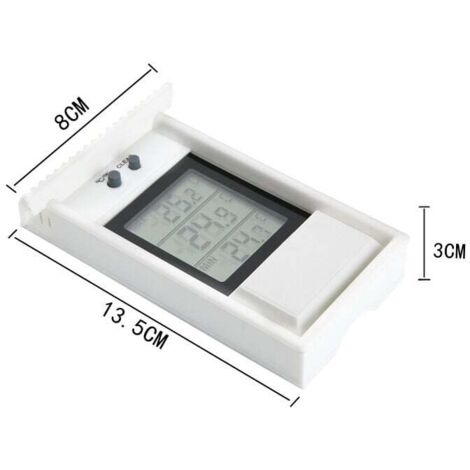 Igrometro Termometro Digitale Da Parete – Misura Temperatura E Umidità, Mini Design, Per Serra O Casa
