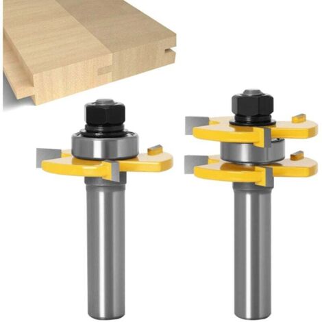 Bosch Set di frese per scanalature con gambo da 1/4, 6pz