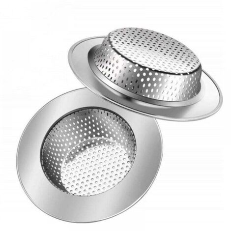 10 Filtri A Rete Per Lavello In Acciaio Inox - Diametro 11,4 Cm, Anti-intasamento Per Cucina E Bagno, Filtro Per Capelli E Residui Di Cibo