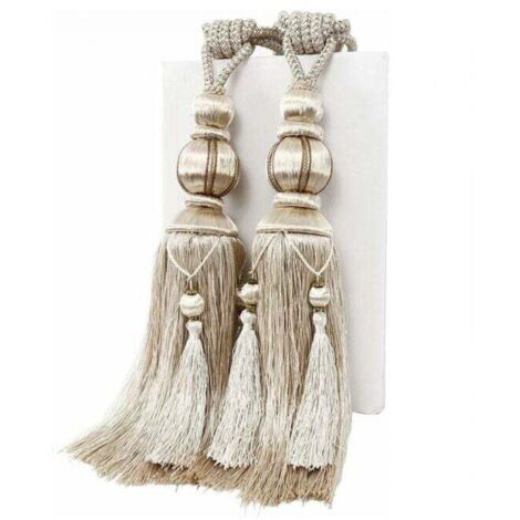1 paio di fermatende in corda con nappe, oro - Leroy Merlin