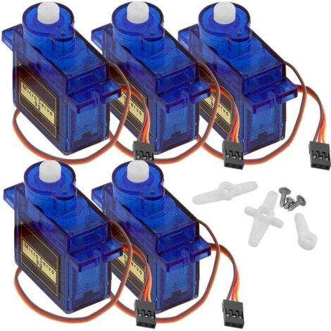 Servo Per Robot 5x Servo SG90 Micro Per Robot E Modellini – Analogico, Per Elicotteri RC, Auto, Aerei Aeromodello Rc