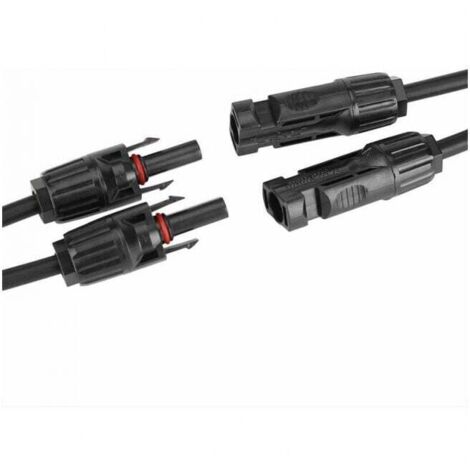 Connettori a Y del Pannello Solare 6 mm², Genorth Solare Pannello Cavo Connettori MMF/FFM,Y di Tipo 2 Pannello Solare Branch Cavi Fotovoltaici Connettori Y Branch Connector/Connettore Parallelo