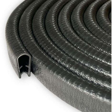 5 metri Guarnizione Porta Auto protezioni per portiere auto Gomma Protezione per Bordo guarnizione a u per bordi portiera del Trim Si Adatta alla Maggior Parte, nero
