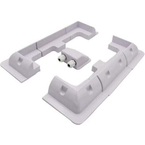 Set Di 6 Staffe Di Montaggio Per Pannelli Solari - Per Tetti Di Veicoli Roulotte Barche E Camper Bianco 86359241
