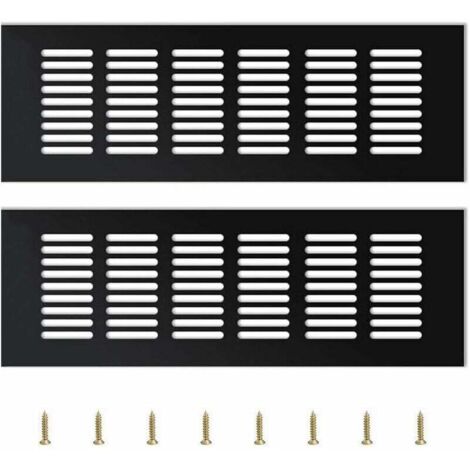 Set Di 2 Griglie Di Ventilazione Nere – Diffusore Riscaldamento Compatibile Per Renault Trafic II, Opel Vivaro A, Nissan Primastar (2002-2014) OE: 7701054458 - 6