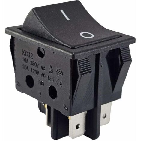 Doppio Interruttore a Levetta, Pannello per Montaggio a Parete in Legno di Noce retrò, per Uso a Lungo Termine, Frequenza 50 Hz, con 2 Viti in Ottone, Adatto per la Decorazione