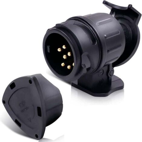Adattatore Per Rimorchio 12V – Da Spina 7 Poli A Presa 13 Poli, Per Auto, Camper E Roulotte