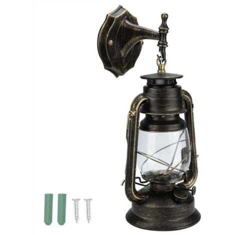 Set di 2 applique da parete in vetro ambrato, illuminazione da parete