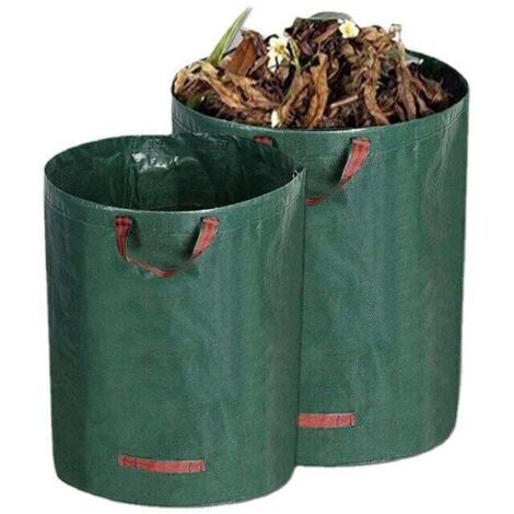 Sacchi Per Rifiuti Da Giardino 90 Litri In Tessuto Resistente – Set Con Manici, 45x45x45 Cm, Per Foglie, Erba E Rami, Protezione UV - 4