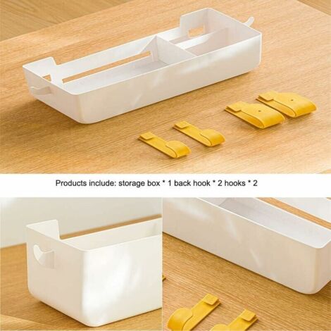 MDesign Tasca Portaoggetti Da Letto - Compatto Portaoggetti Letto Con 4 Tasche In Cotone Pesante Organizer E Portaoggetti Da Appendere Ai Bordi Del Letto Tramite 3 Appositi Tiranti