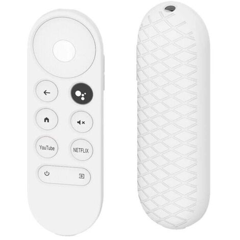 Telecomando vocale Bluetooth G9N9N per Google Chromecast TV 4K Snow, telecomando sostitutivo Google con pulsanti Netflix e YouTube, compatibile con Chromecast TV 4K