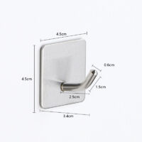 Binario Adesivo Per Utensili Da Cucina – Acciaio Inox 50 Cm, Con Ganci, Si Attacca Senza Fori, Per Risparmiare Spazio Su Pareti Lisce