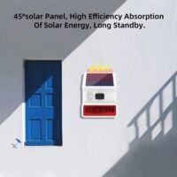 Sirena Solare Sicurezza Allarme Pannello Wireless 433 MHz Hub Antifurto Esterno - 4