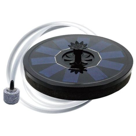 Aireador solar para estanques con bomba de oxígeno, manguera y flotador de burbujas de piedra, fuente para acuario