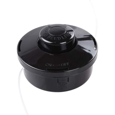 2 cabezales universales de nailon para desbrozadoras de gasolina, color negro (1/4)