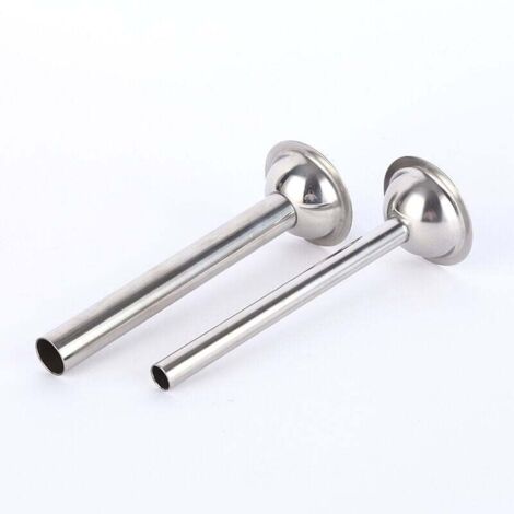 Paquete de 2 embudos de acero inoxidable para embutir salchichas, picadora de carne, electrodomésticos, accesorios para el hogar, picadora de carne