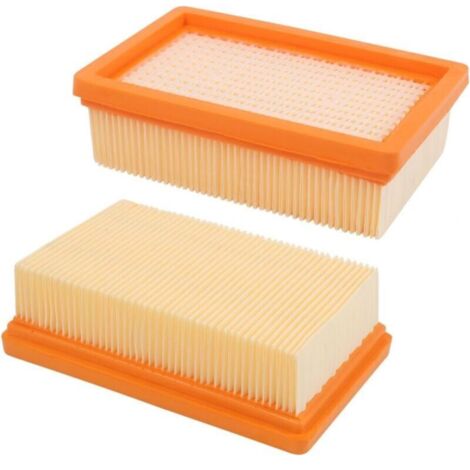 2 filtros de repuesto para aspiradora Kärcher WD4 WD5 WD6 MV4 MV5 MV6, planos, plisados (1/4)