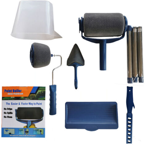 Kit de rodillos de pintura Paint Runner Pro Renovator de 6 piezas con tanque, resistente a las manchas