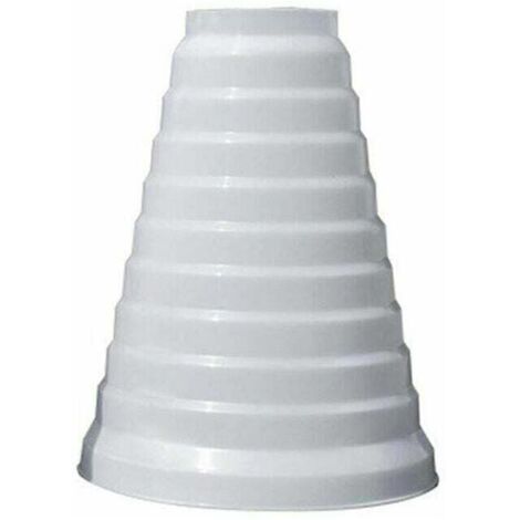 Reductor universal mejorado y más grueso para sistemas de ventilación. Reductor para tuberías redondas de PVC de 80/200 mm de diámetro, utilizado con conductos de aire acondicionado y extractores de a