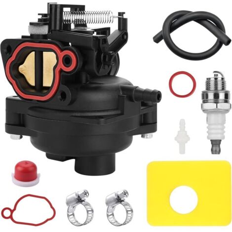 Carburador de motor Briggs & Stratton, repuesto de filtro de aire para carburador con accesorios, carburador para cortacésped, carburador para cortacésped 799583, 595656, 591979 y 591160