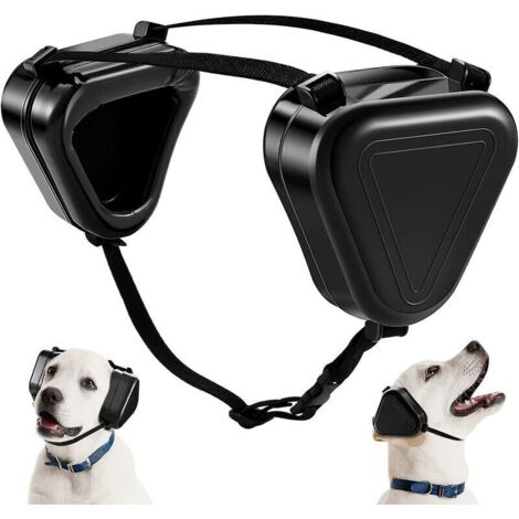 Orejeras para perros, con cancelación de ruido, protección auditiva, color negro (1/4)