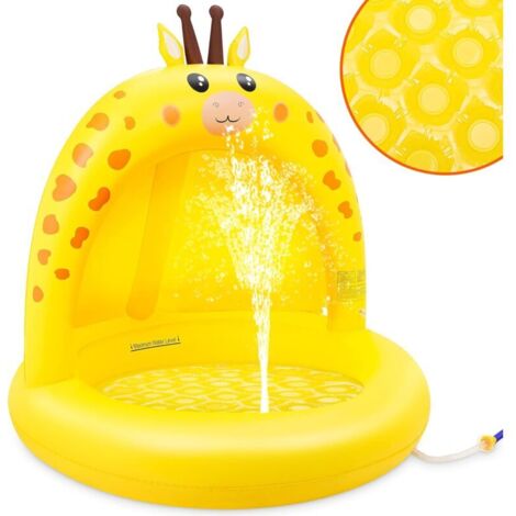Piscina infantil, piscina inflable para bebés pequeña (amarilla)