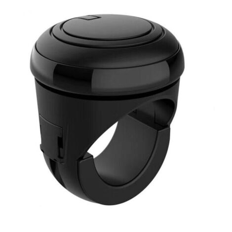 Pomo universal para volante de coche. Compatible con todos los volantes. Pomo adicional para coches, camiones, tractores, cortacéspedes y barcos. Pomo de silicona para volante. (1/4)