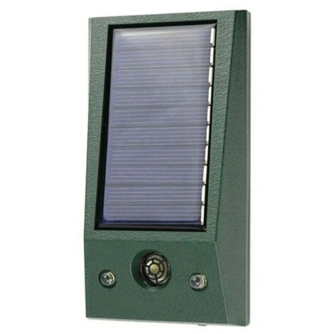 Repelente ultrasónico de insectos para exteriores, con energía solar, contra plagas: perros, ratones, pájaros, gatos y cucarachas. Luz roja cegadora para ahuyentar lobos.