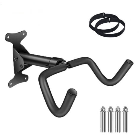 Soporte de pared para bicicletas, soporte para bicicletas, soporte para bicicletas, ángulo y distancia a la pared ajustables, capacidad de carga 50 kg, extensible 10 cm, soporte para bicicletas para g