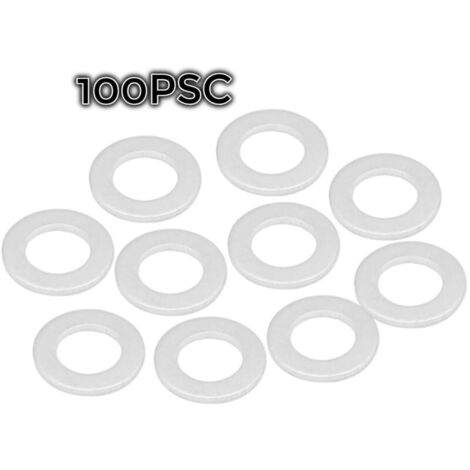 Junta de tapón de drenaje de aceite de 14 mm, anillo de sellado de aluminio impermeable para motor 94109-14000, 100 unidades (1/3)