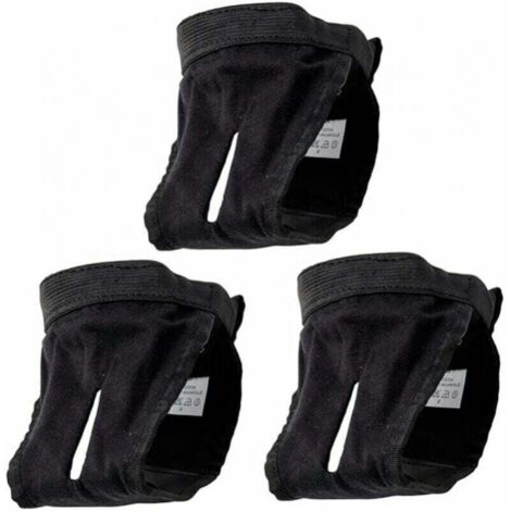 Braguitas menstruales térmicas para perros, paquete de 3 con 9 compresas, braguitas menstruales fisiológicas, lavables, protección femenina, color negro, talla L (40 cm – 49 cm) (1/4)