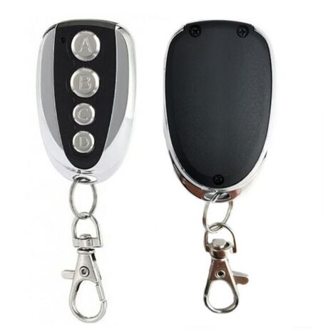 Juego de 2 mandos a distancia 433 MHz para apertura automática de puertas correderas – 433 MHz con transmisor y receptor de radio con autoaprendizaje 13Treize