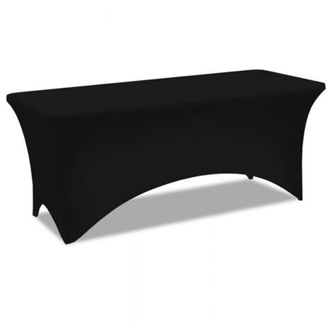 Mantel plegable blanco de alta calidad de 183 cm para hotel, restaurante, boda, exposición, decoración, negro (1/4)
