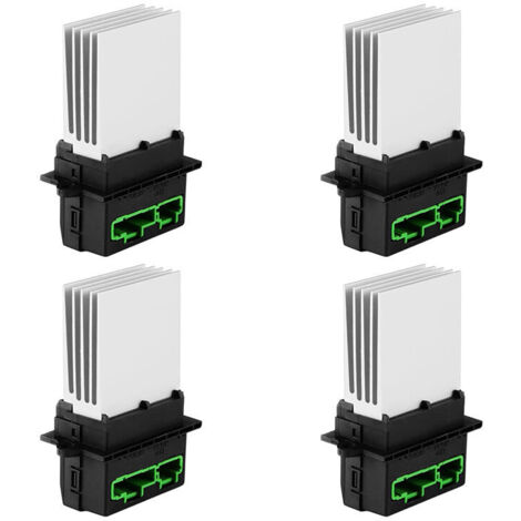 Módulo de resistencia del motor del ventilador del calentador (paquete de 4) con arnés de cableado de repuesto 27150ED70A 77010207718 6441L2