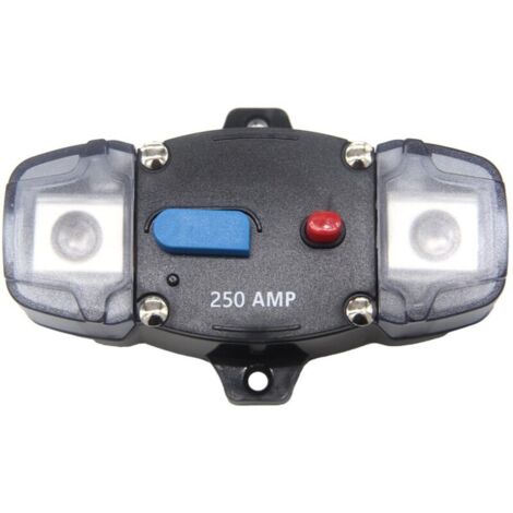 Portafusibles para coche de 12 V a 48 V, sistema de protección de fusibles de audio para coche, autocaravana y barco (250 A) (1/4)