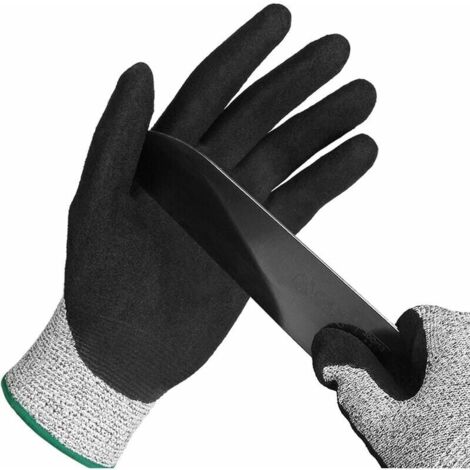Guantes de malla de acero inoxidable de nivel 5 para abrir ostras, tallar, realizar trabajos de jardinería y esculpir (talla única) (1/4)