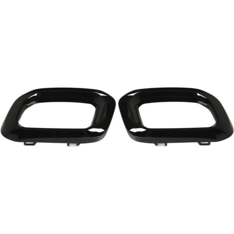 Compatible con Mercedes-Benz Clase GLE W167 AMG Line 2020+, par de marcos de moldura de tubo de escape izquierdo y derecho, reemplazo en negro brillante. Negro brillante. (1/4)
