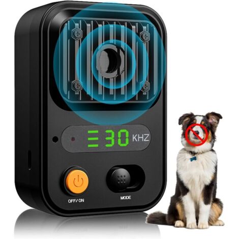 Dispositivo antiladridos ultrasónico para perros con 3 modos, control automático de ladridos recargable de 10 m, silenciador antiladridos para perros de exterior. (1/4)