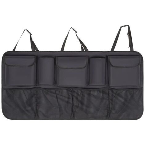 Bolsa de almacenamiento para coche, bolsa de almacenamiento para asiento trasero, fácil de instalar, gran capacidad, ahorra espacio, cierre con hebilla (1/3)
