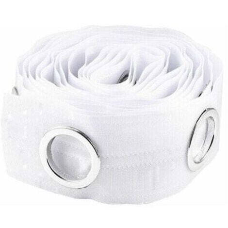 Occhiello Nastro per tende Occhiello Striscia di finitura per tende Occhiello Nastro superiore Gancio per pieghe Accessori per tende, 5 m Bianco, BLOW (1/4)